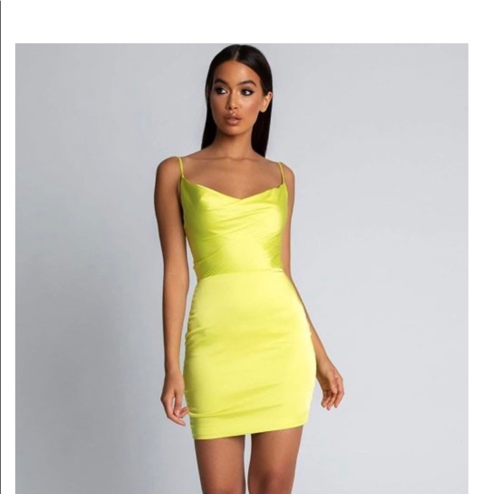 JayBela Yellow Misbehave Mini Dress
